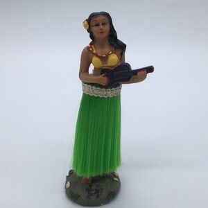 Vintage Dashboard Hula Girl Bobble Ukulele Dancer
